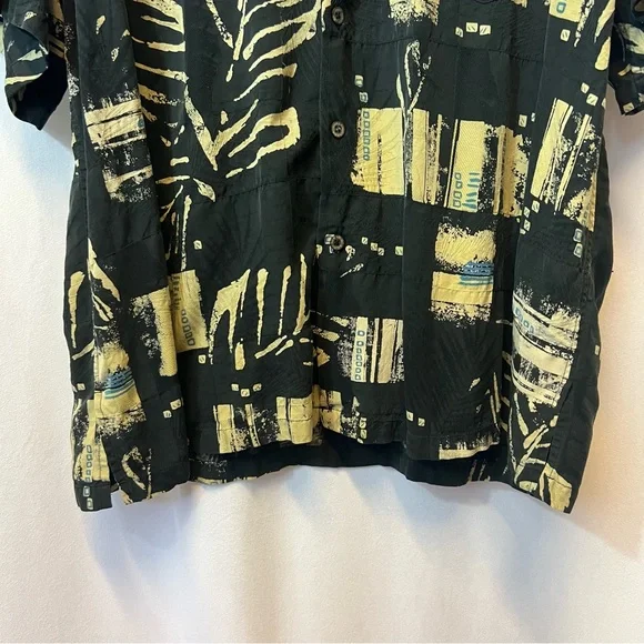 Tori Richard Mens 100% Silk Patterned Button Down Collared Shirt - Picture 6 of 8